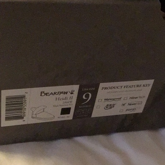 NWT in box black BearPaw boots Heidi II size 9 M - Picture 4 of 15